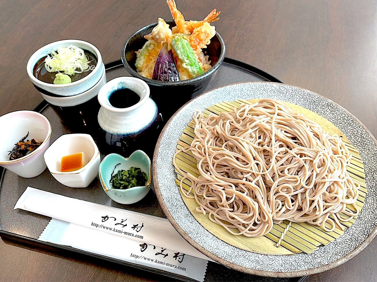 盛蕎麦ミニ天丼セット
